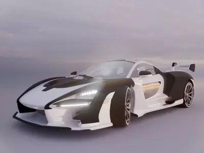 MCLAREN SENNA FULLY RIGGED 3D model