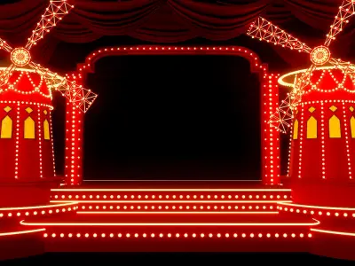 Mouline Rouge for RT Low-poly 3D model