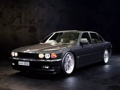 B M W 750 i L Low-poly 3D model