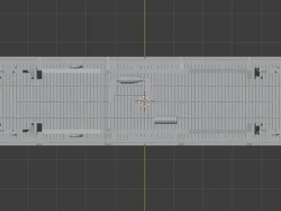 H0 1-87 scale Hbbins 306 freight car 3D print model