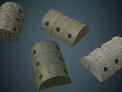 Tent 3B Low-poly 3D model