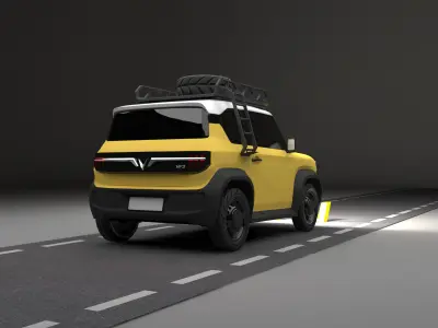 VietNam Vinfast VF3 Low-poly 3D model