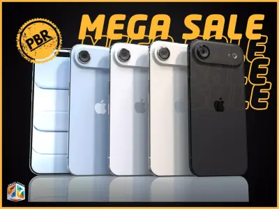 iPhone Air - full 4 Colors Bundle 3D model