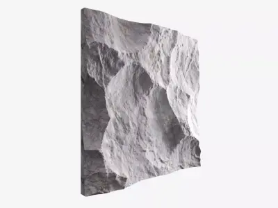130-RockPanel rock on wall 3D model
