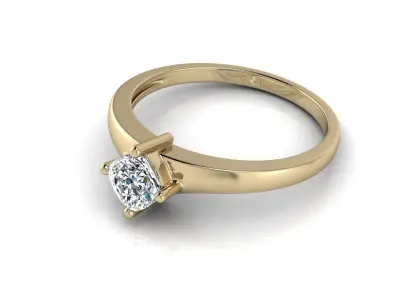 Jewelry diamond ring 3D print model