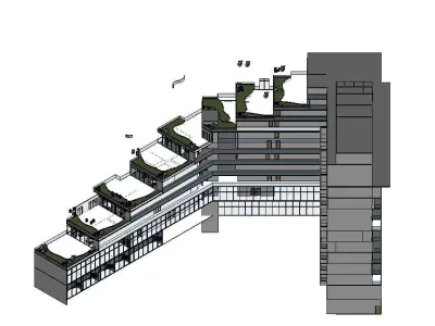 Hotel complete revit project p3 3D model