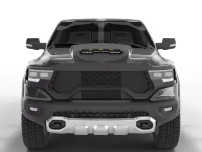 Modern Off-Road Pickup Truck - Blender with rig 3D model