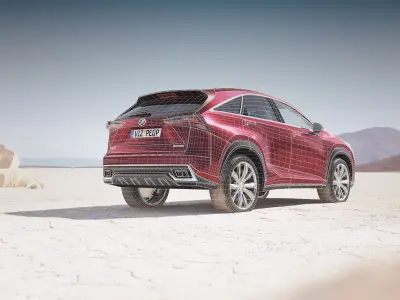 Modern SUV unbranded 3D model