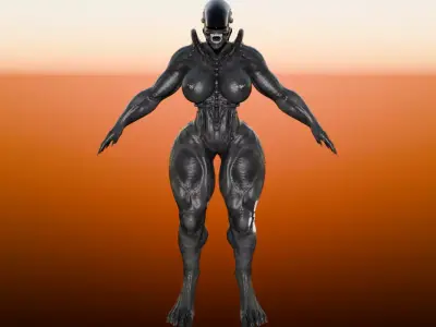 Aliens - 2 Low-poly 3D model