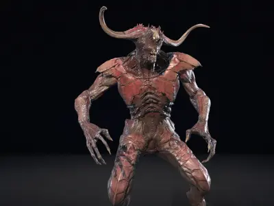 DemonG Low-poly 3D model