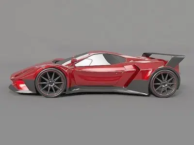 Arrowon sports car concept 3D model
