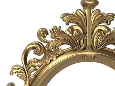 carved frame 3D model 21