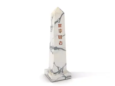 Marble Obelisk model pack Low-poly 3D model
