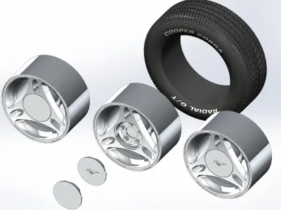 Wheels for scale model  Mk4 3D print model