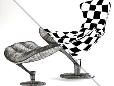 Lobester Chair 3D model