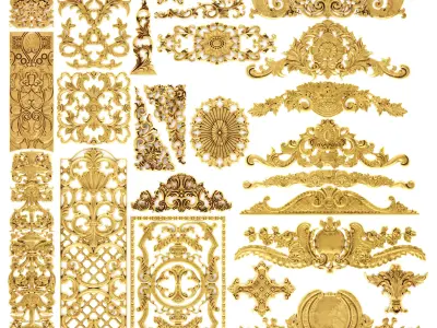 Cartouches SET35 3D model