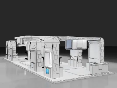 Booth Exhibition Stand a275b 3D model