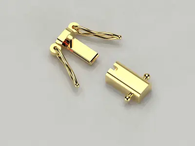 open box clasp 3D print model 3D print model