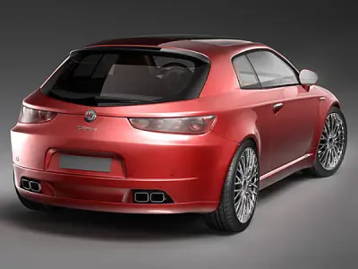 Alfa Romeo Brera 2006 3D model