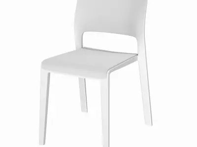 Juno Chair - Colors Black - White - Taupe Low-poly 3D model
