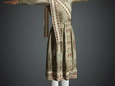 Indian King Cloth ware Low-poly 3D model