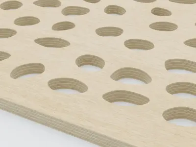 Decorative Wood Panel Set 3D model