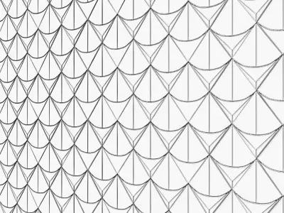 Regis Bianco Waterjet Mosaic Tile 3D model