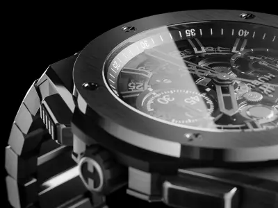 Watch Hublot BigBang 3D model