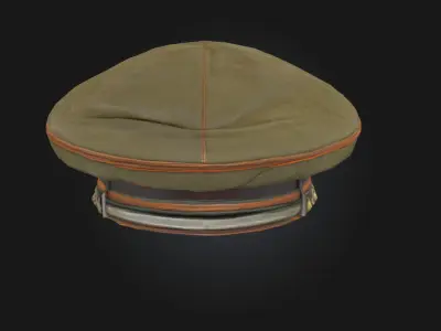  Cap Elegance Stylish Army Headgear Model 3D model