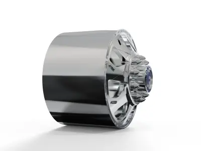 FRONT forgiato Forata DURO DUALLY WHEEL 3D print model