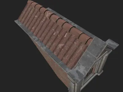Near Roof Deco Low-poly 3D model