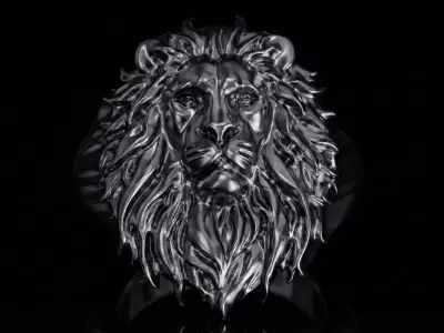  Lion Ring 7 Sizes STL for Jewelry Casting 3D print model 3D print model