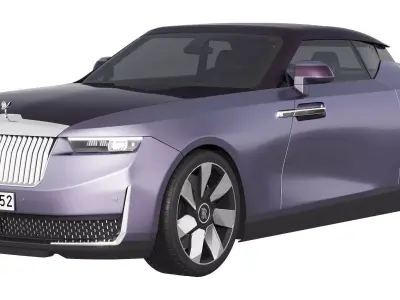 Droptail Amethyst luxury coupe 3D model