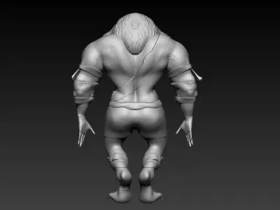 wolf character model 3D model