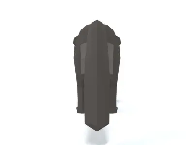 Low Poly Cartoon Aye-Aye Lemur  Low-poly 3D model