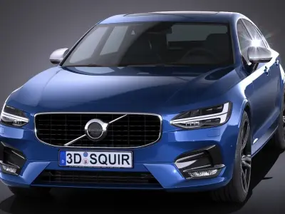 Volvo S90 R-Design 2017 3D model