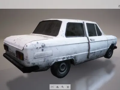 Lowpoly Car 13 Low-poly 3D model