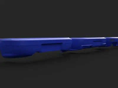 Body kit Subaru Impreza 1992 Bumper rear 3D model