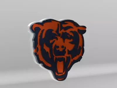 NFL Chicago Bears Logo 3D model