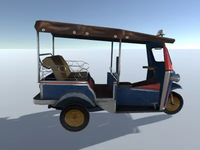 Tuk-tuk thailand tuk tuk - thailand tuk tuk Low-poly 3D model
