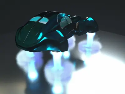 Bugatti type 57  futuristic special edited 3D model