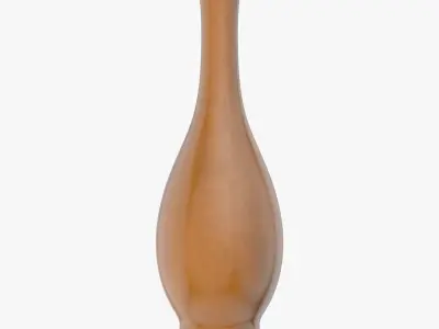 Two Green and Brown Vases 3D model
