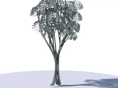 Cartoon tree S2Cv3 3D model