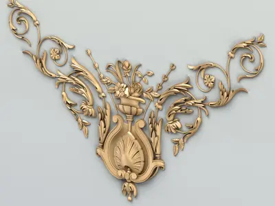 Corner decor 021 3D model