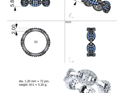 ring hermes 3D print model