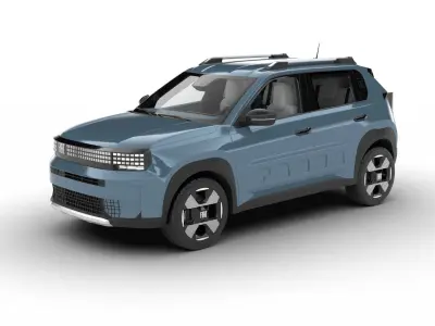 Fiat Grande Panda Hybrid 2025 3d model 3D model