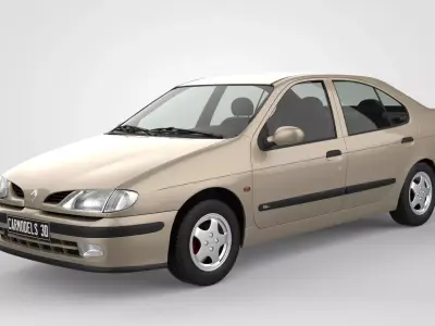 Renault Megane 1 Phase 1 3D model