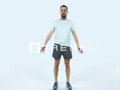 Portrait 09D Animated Rigged Sports Man Low-poly 3D model