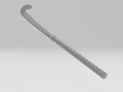 Field hockey stick READY TO WRAP 3D model