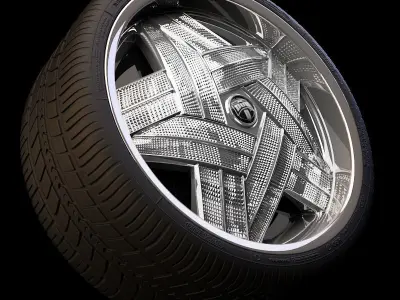 15 Beautiful rims Pack 3D model